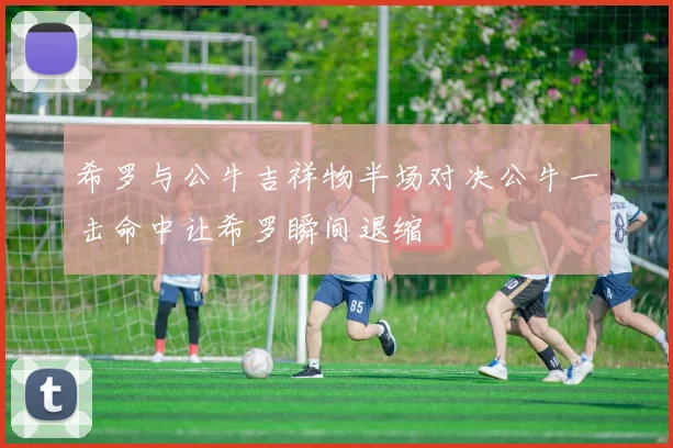 希罗与公牛吉祥物半场对决公牛一击命中让希罗瞬间退缩