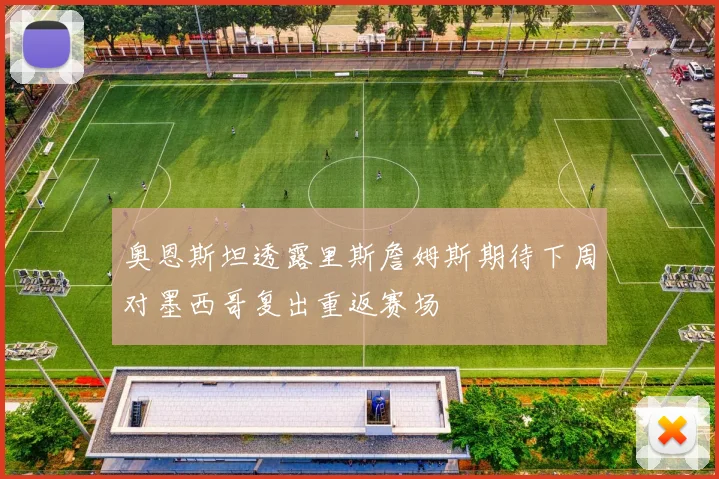 奥恩斯坦透露里斯詹姆斯期待下周对墨西哥复出重返赛场